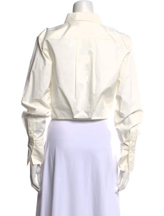 FRAME Long Sleeve Crop Top