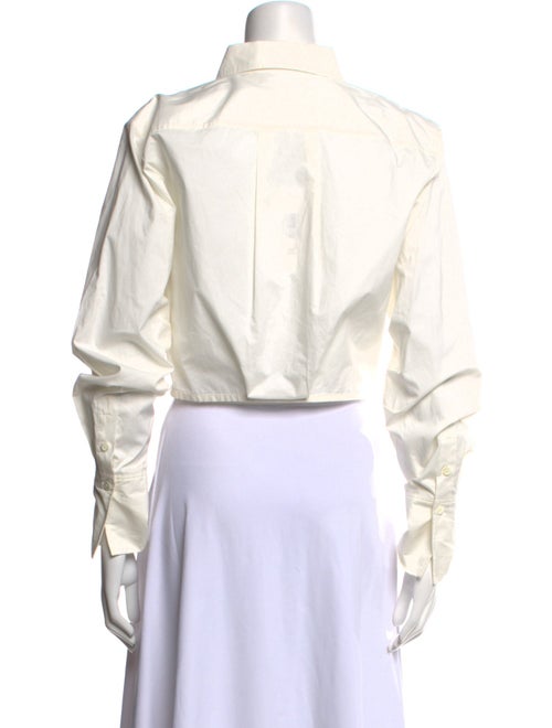 FRAME Long Sleeve Crop Top