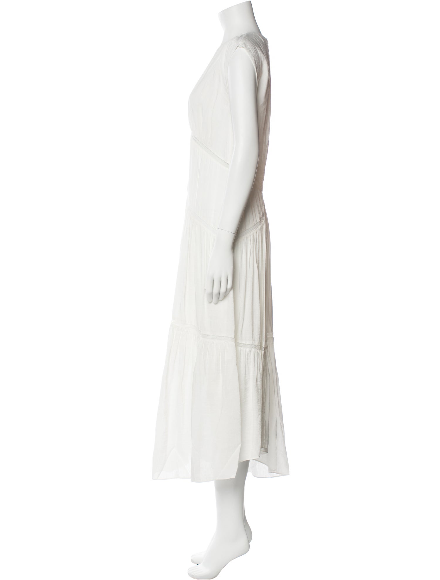 FRAME Linen Midi Length Dress