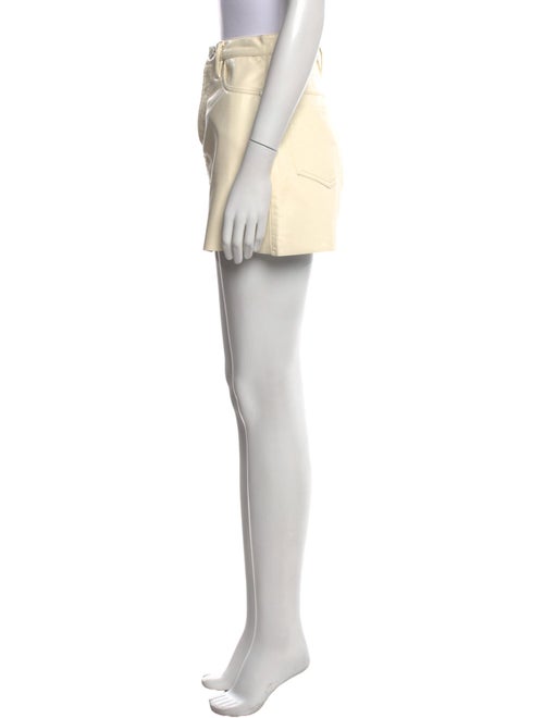 FRAME Raw-Edge Trim Mini Skirt