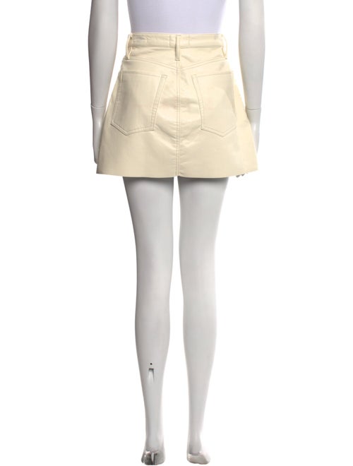 FRAME Raw-Edge Trim Mini Skirt