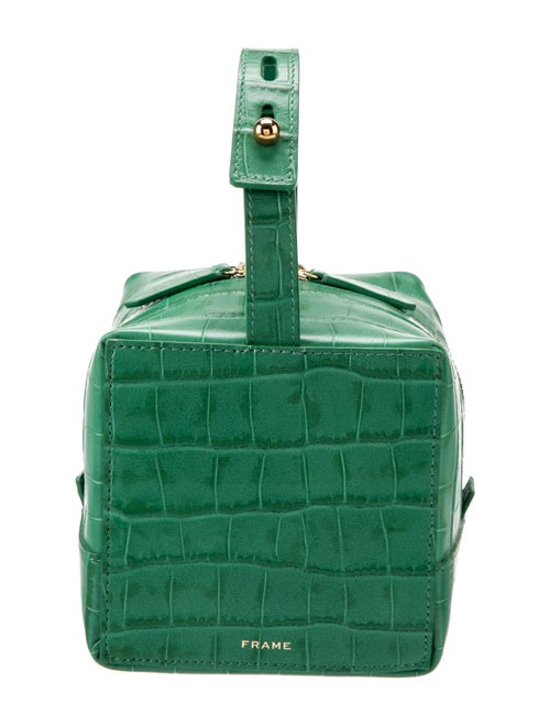 FRAME Embossed Leather Top Handle Bag