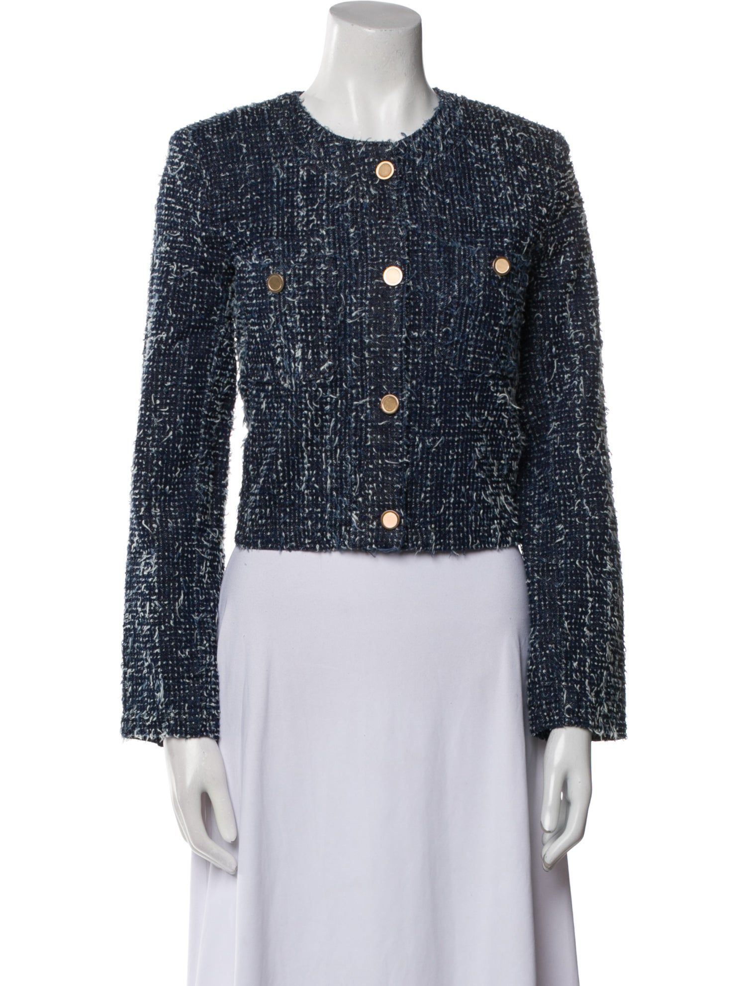 FRAME Tweed Pattern Evening Jacket