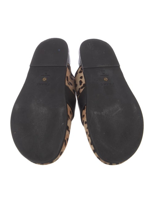 FRAME Ponyhair Animal Print Mules