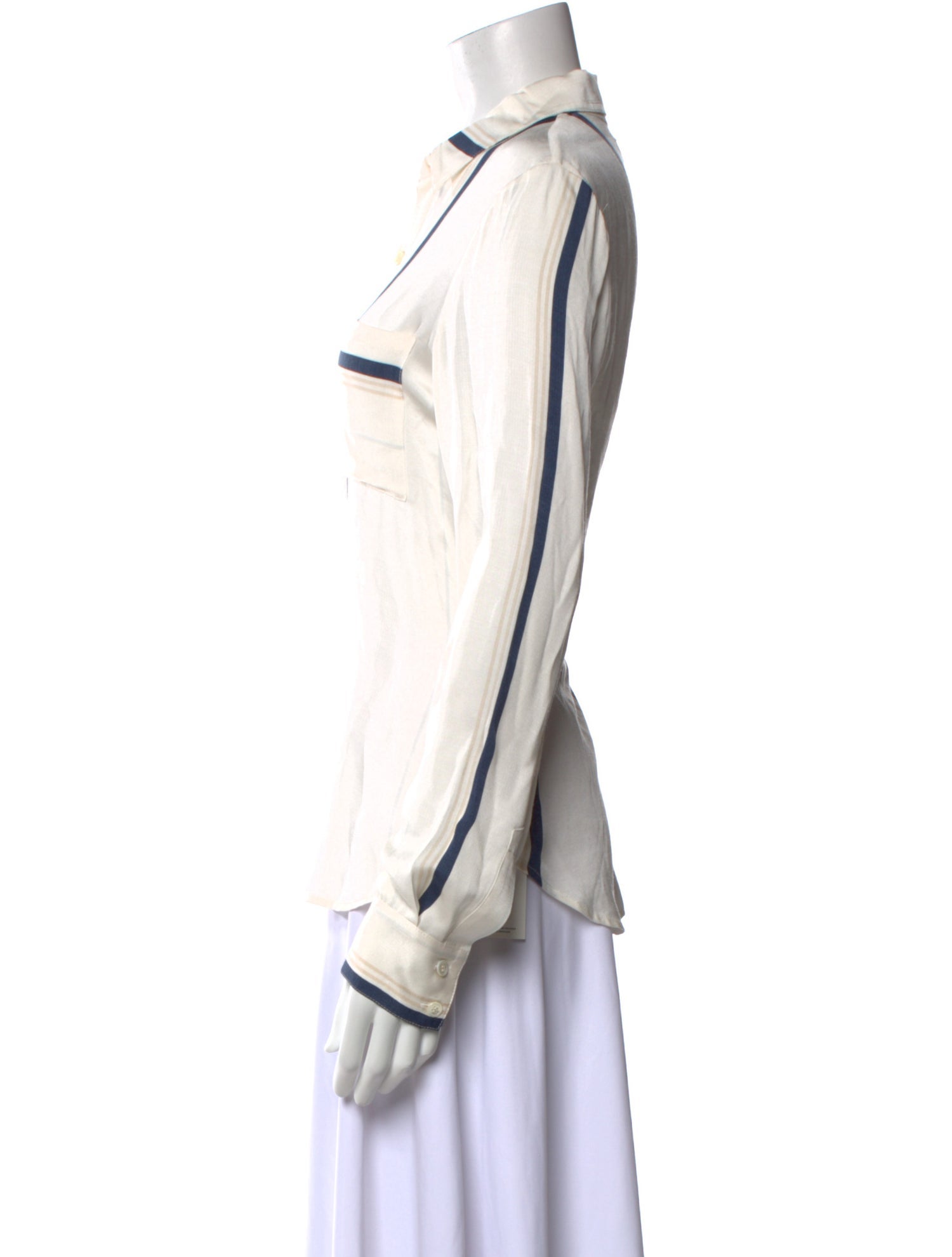 FRAME Long Sleeve Button-Up Top