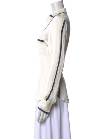 FRAME Long Sleeve Button-Up Top