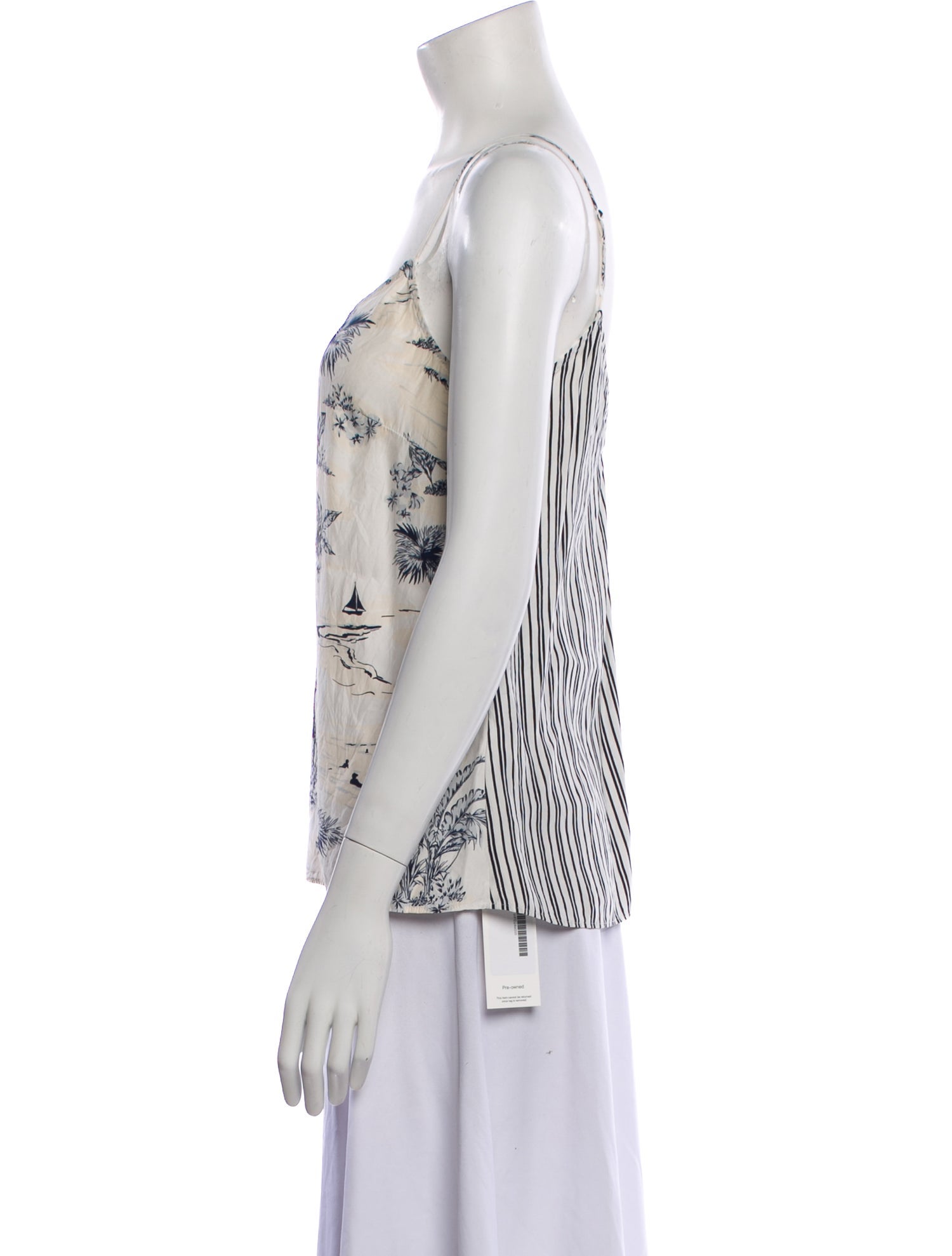 FRAME Silk Printed Top