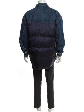 FRAME Colorblock Pattern Denim Jacket