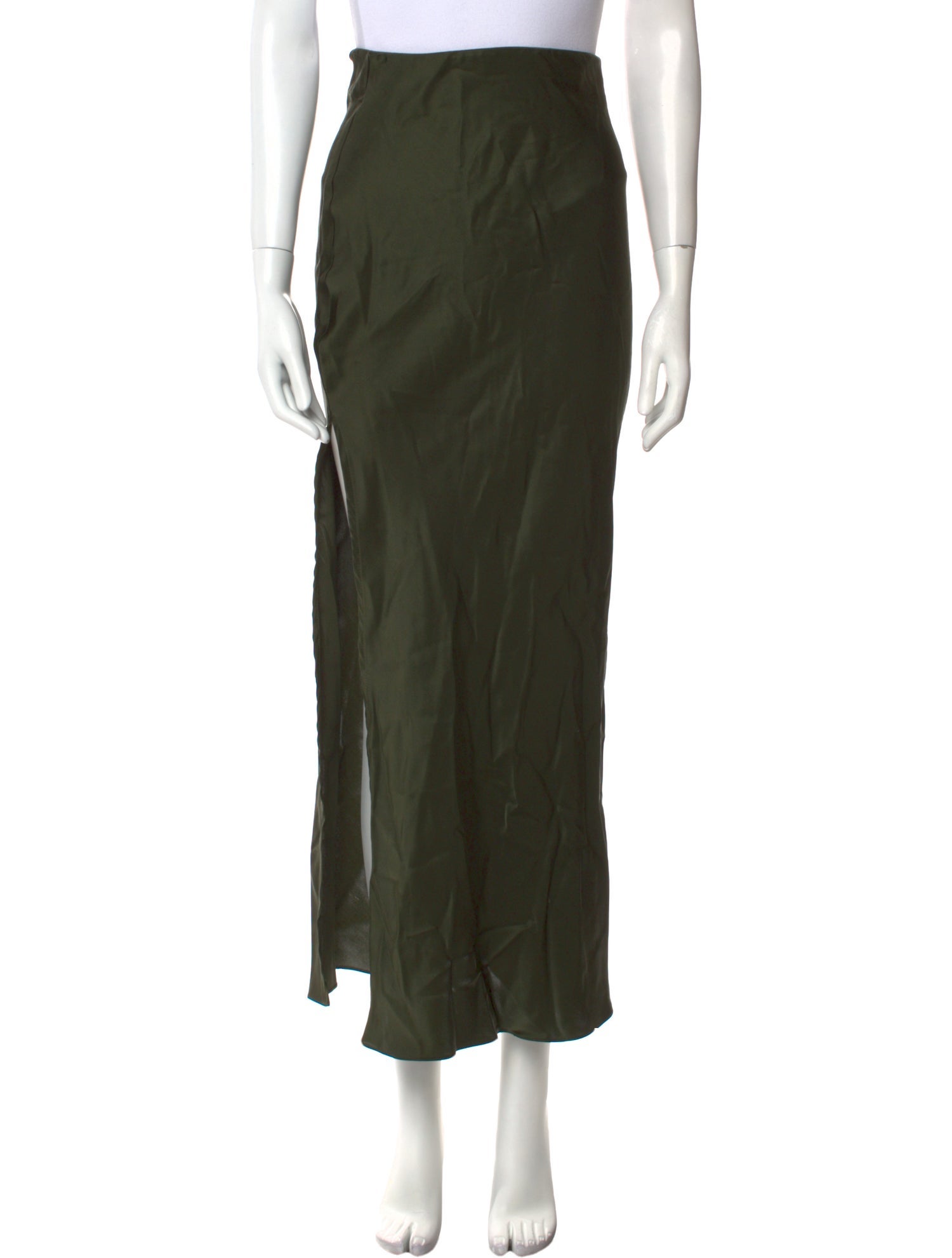 FRAME Silk Midi Length Skirt