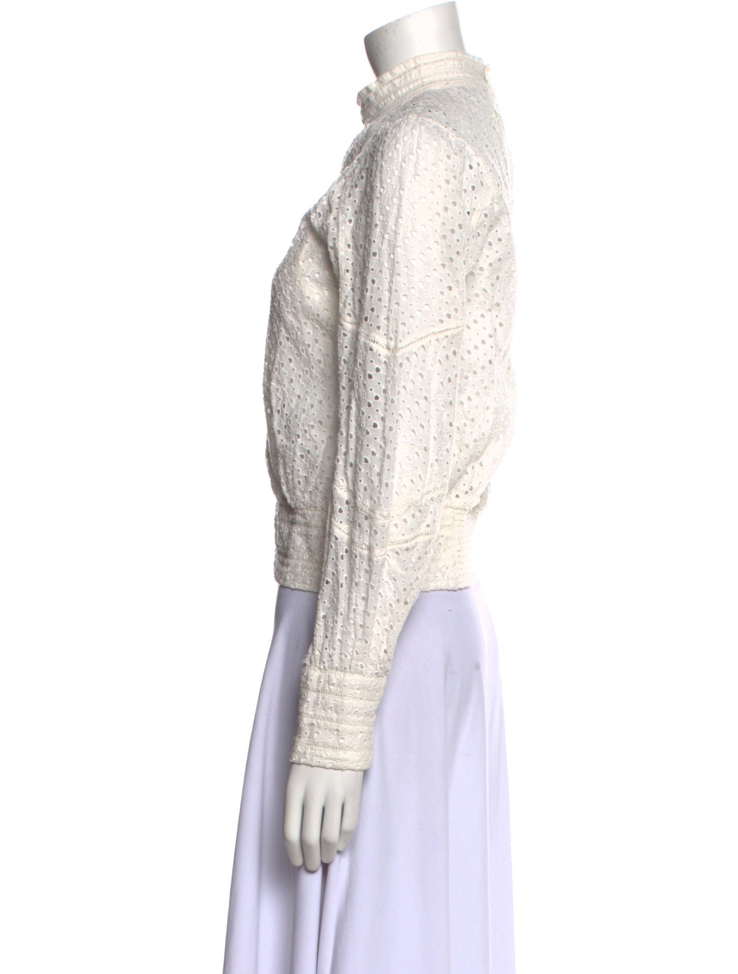 FRAME Mock Neck Long Sleeve Sweatshirt