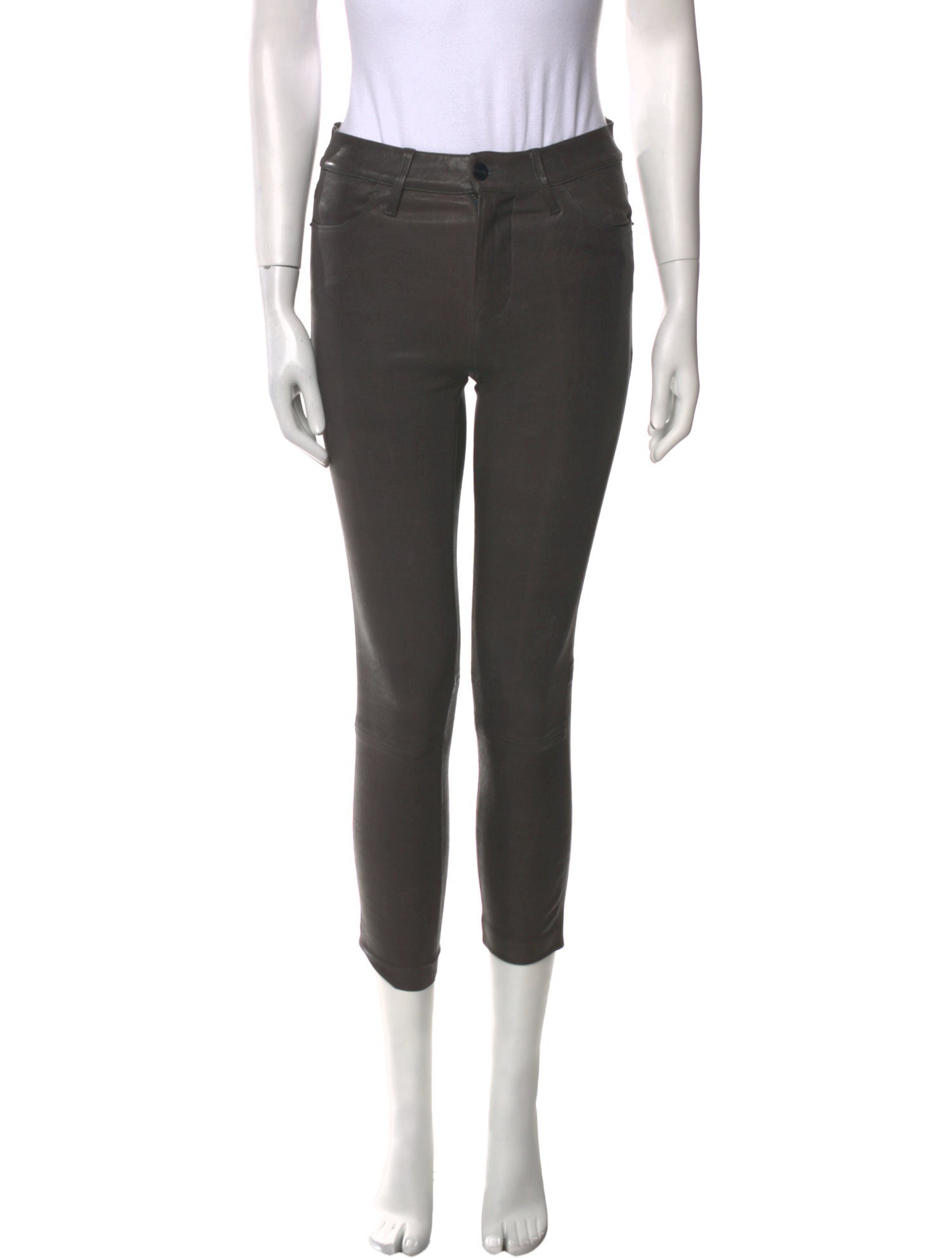 FRAME Lamb Leather Skinny Leg Pants
