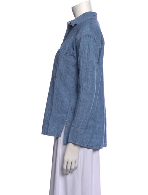 FRAME Long Sleeve Button-Up Top