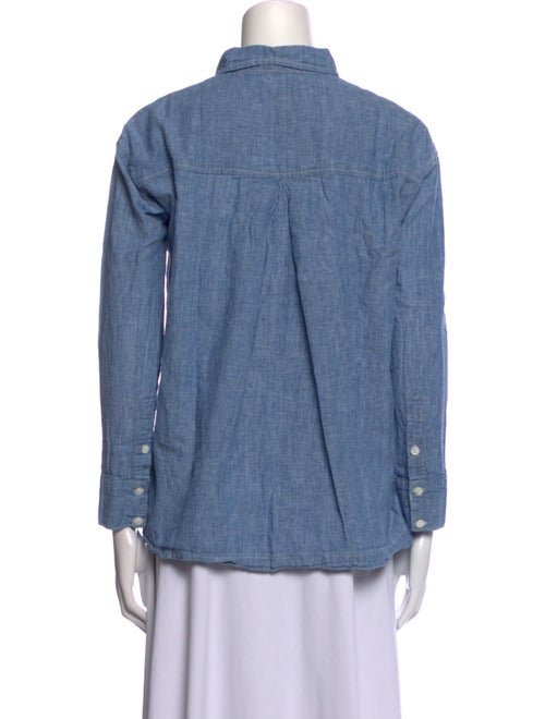 FRAME Long Sleeve Button-Up Top