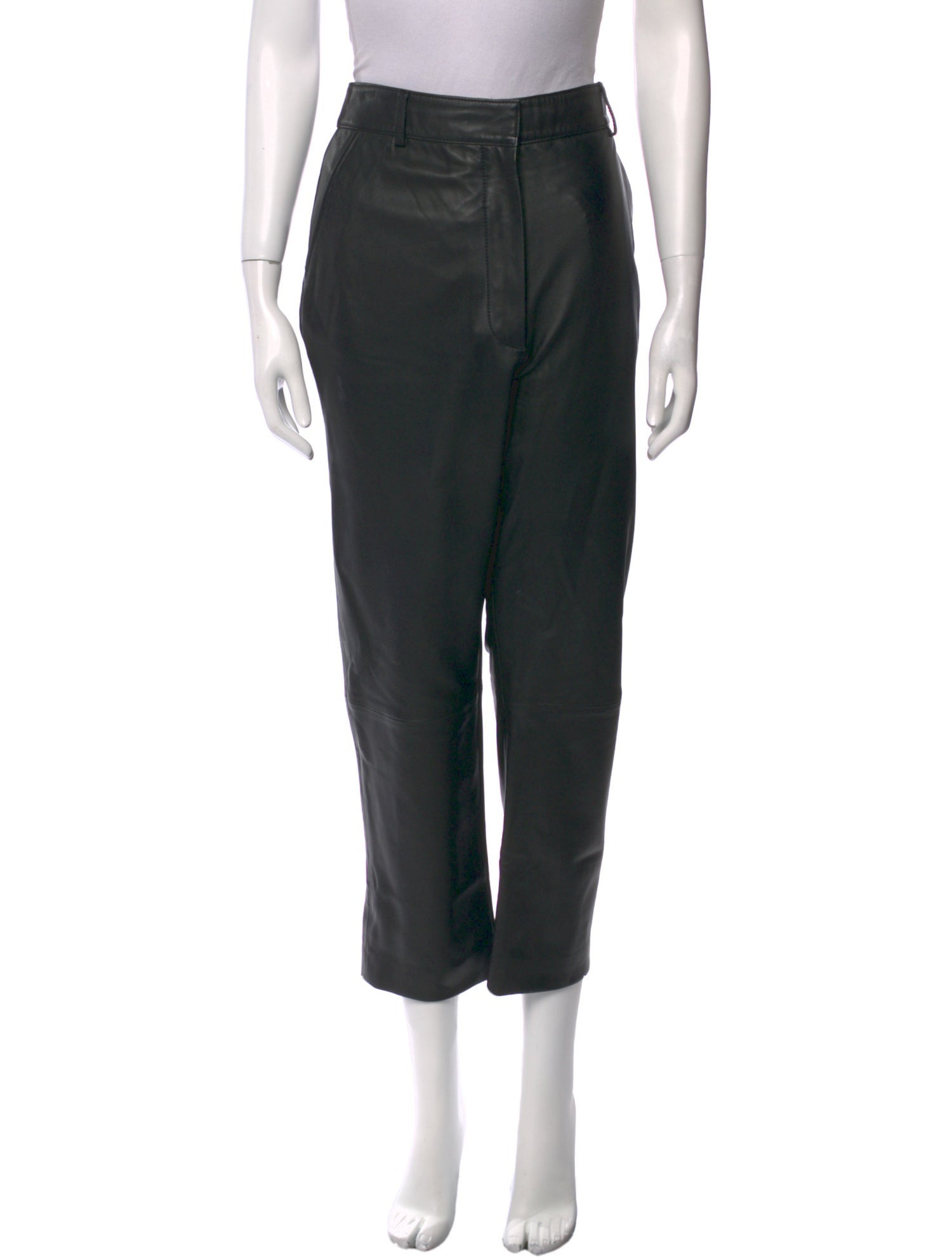 FRAME Lamb Leather Straight Leg Pants
