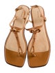 FRAME Leather T-Strap Sandals