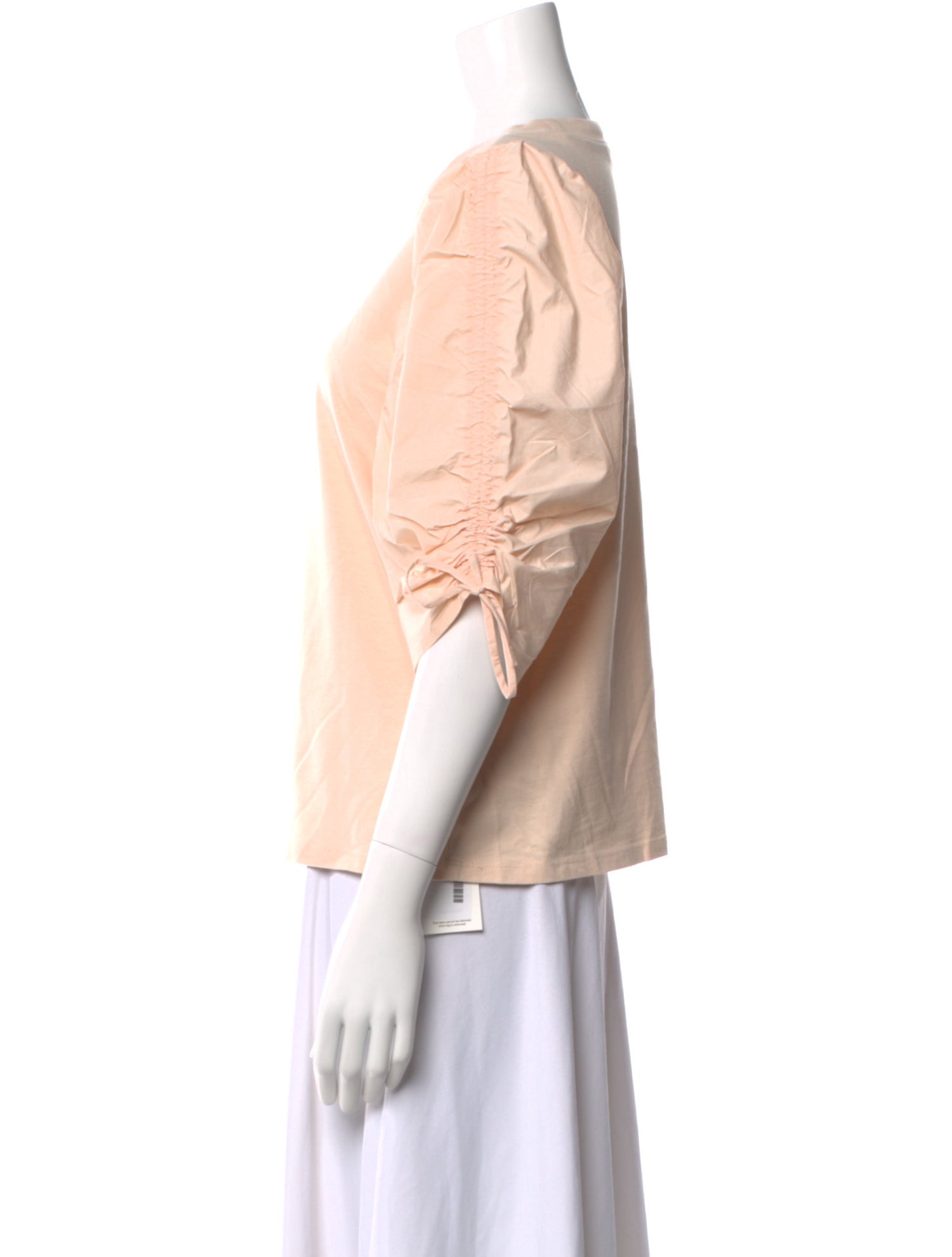 FRAME Scoop Neck Three-Quarter Sleeve Top