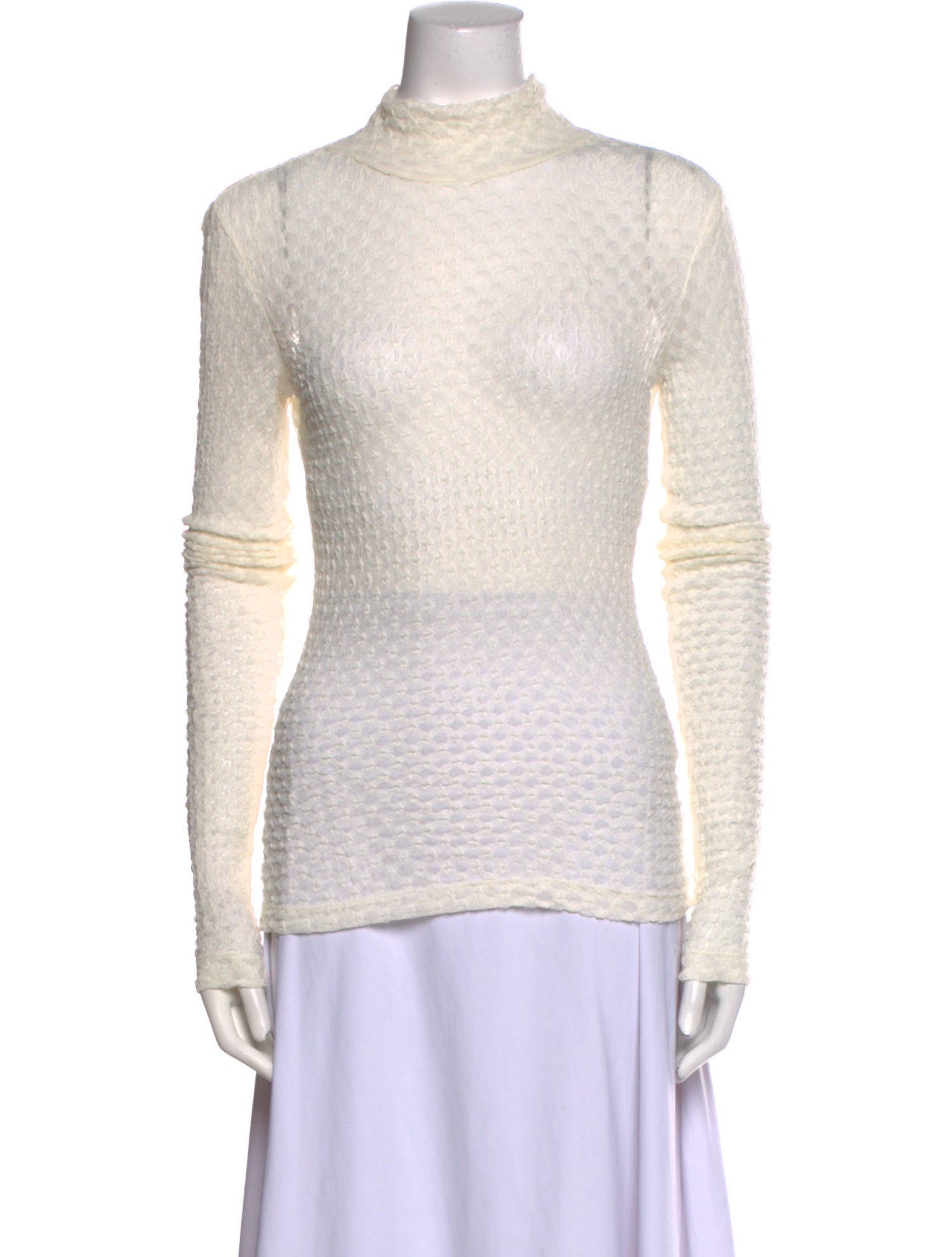 FRAME Mock Neck Long Sleeve Top