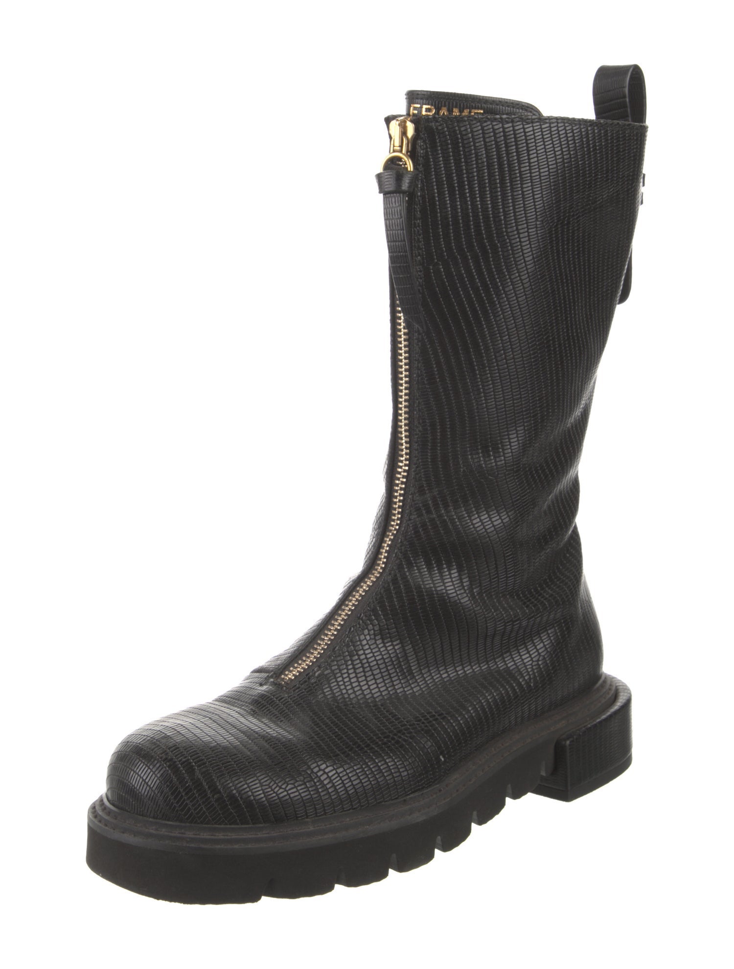 FRAME Leather Combat Boots