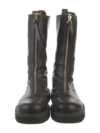 FRAME Leather Combat Boots