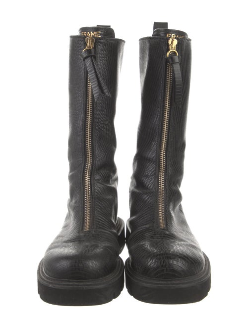 FRAME Leather Combat Boots