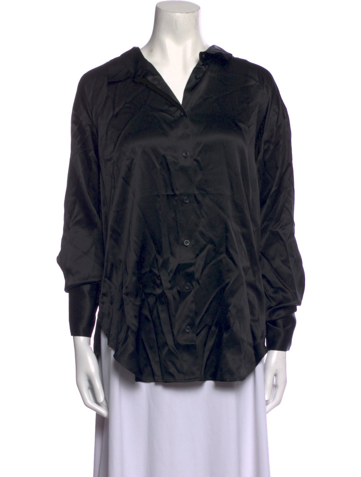 FRAME Silk V-Neck Blouse w/ Tags