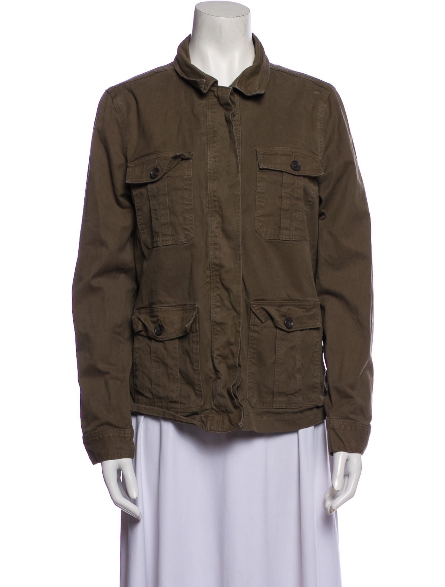 FRAME Utility Jacket - Green Jackets, Clothing - WFD244489 | The RealReal