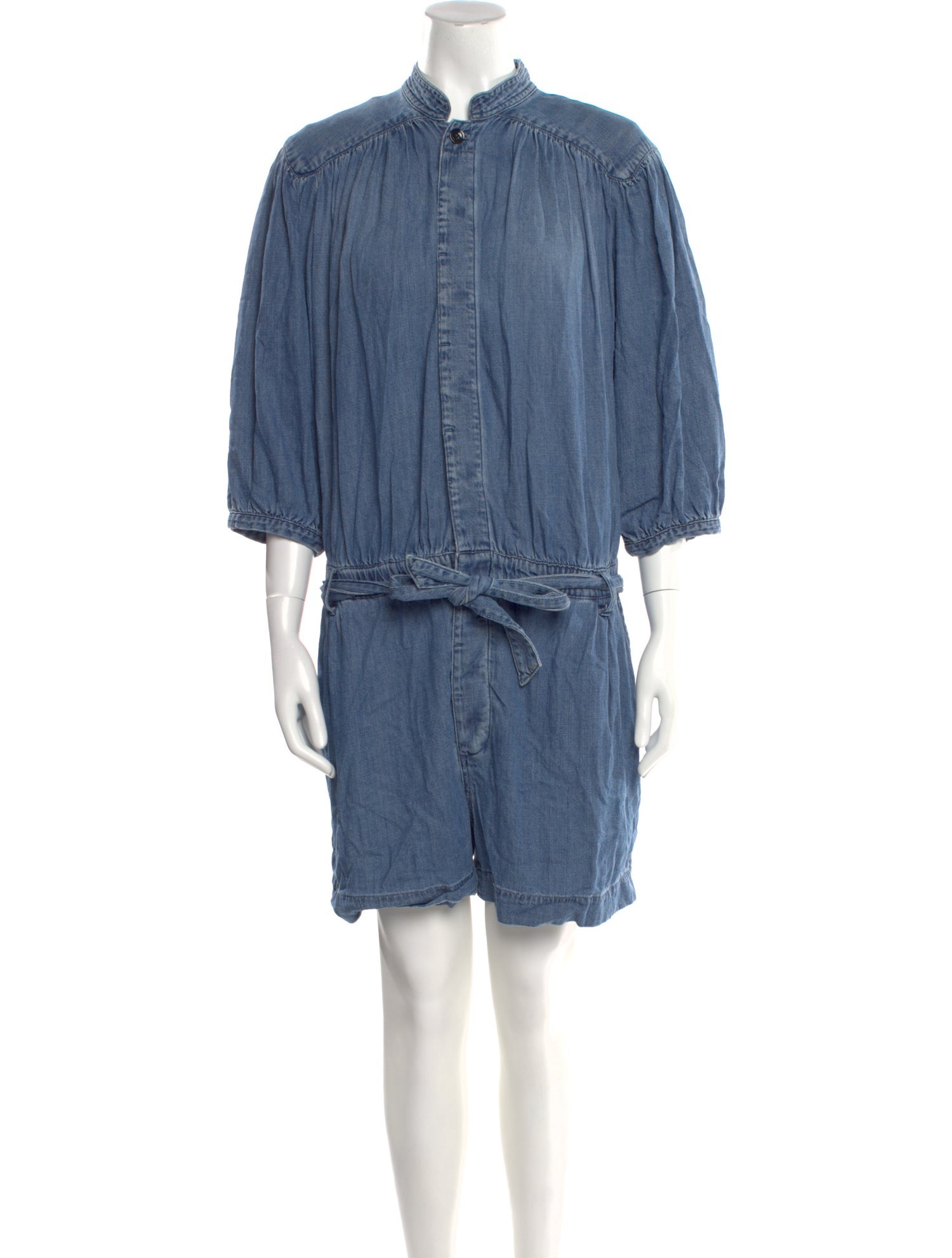 FRAME Mock Neck Romper