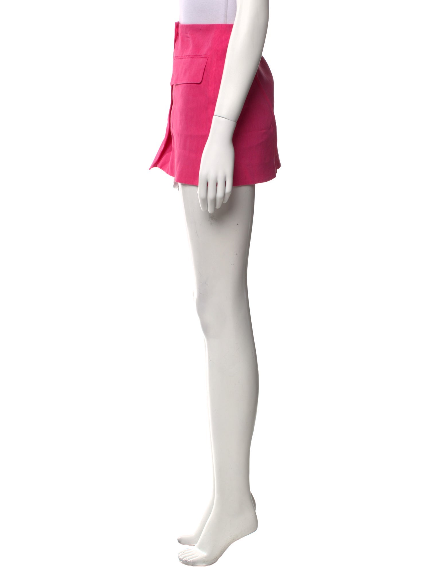 FRAME Linen Mini Skirt