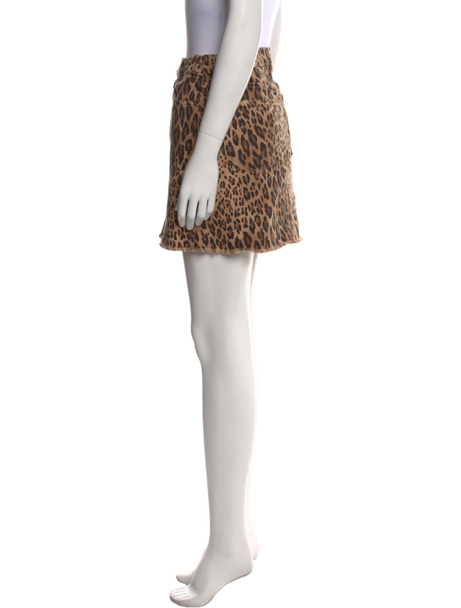 FRAME Animal Print Mini Skirt w/ Tags