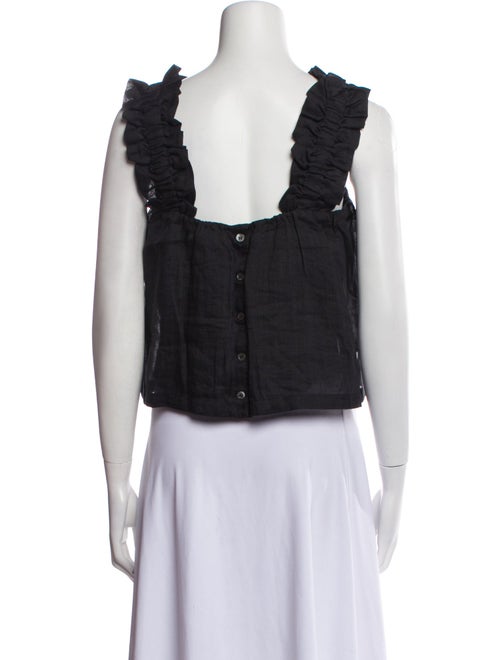 FRAME Square Neckline Sleeveless Crop Top w/ Tags