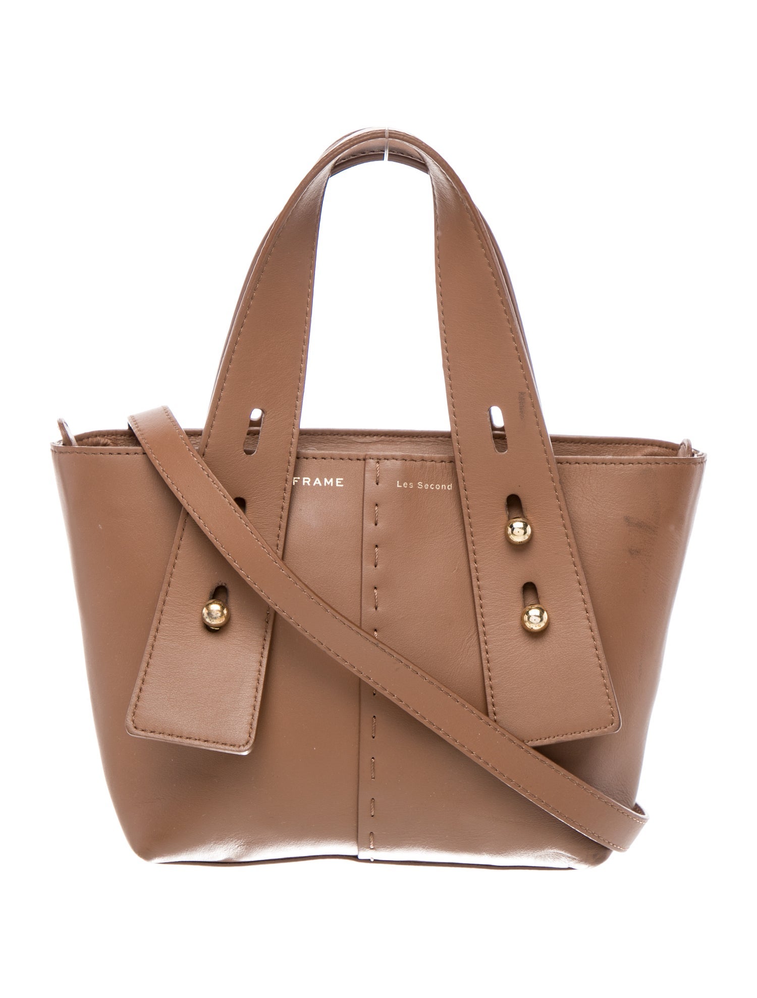 FRAME Leather Top Handle Bag