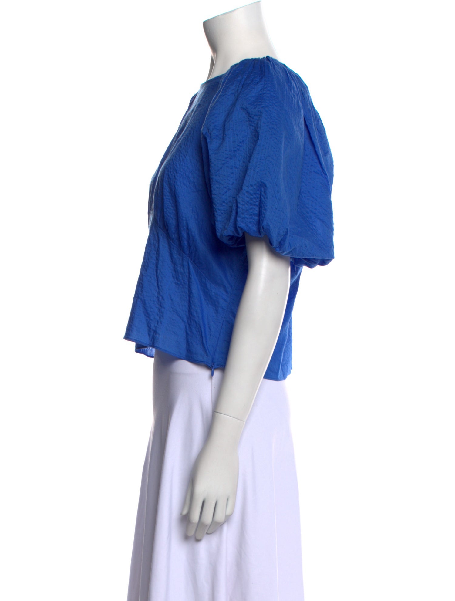 FRAME Scoop Neck Short Sleeve Crop Top