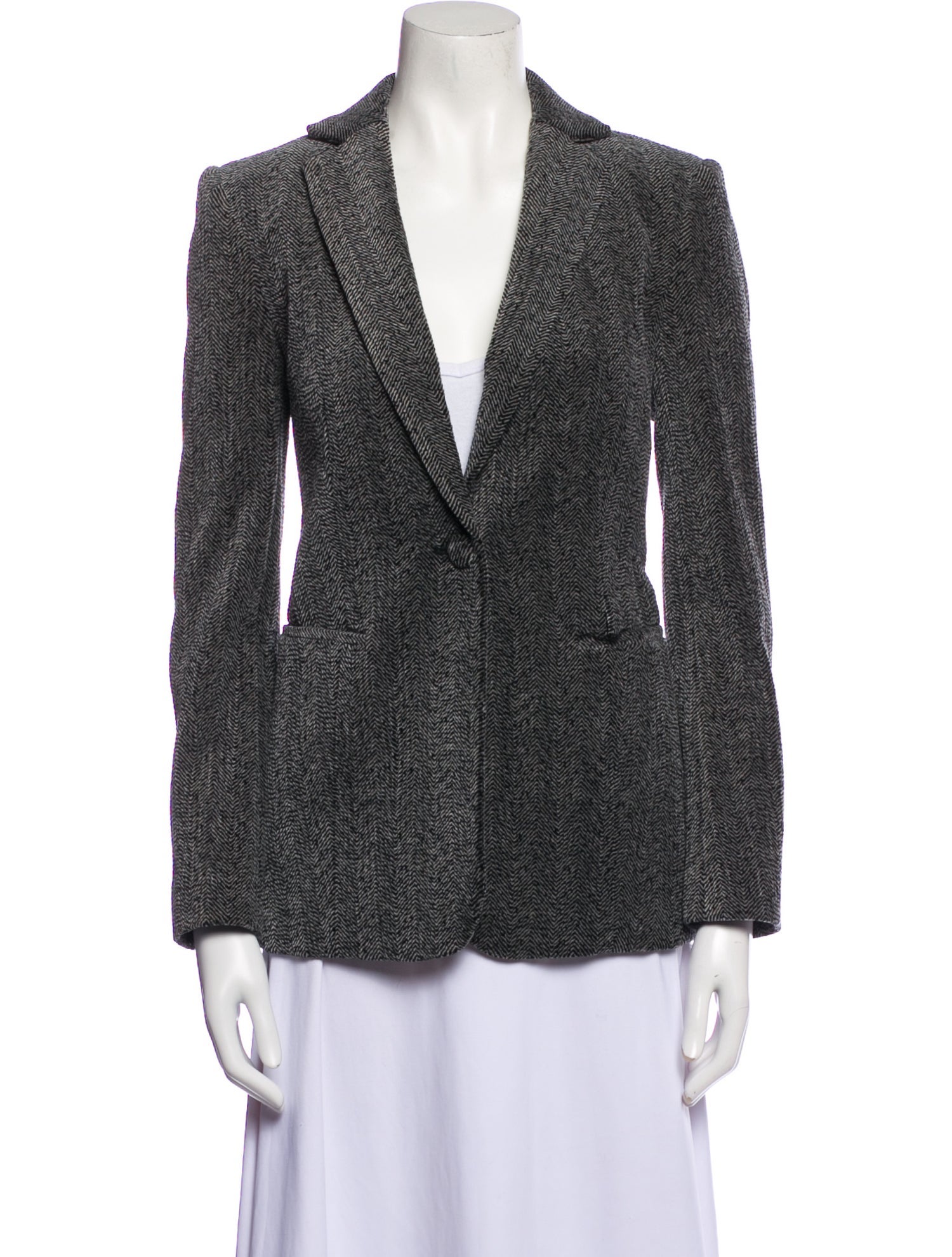FRAME Tweed Pattern Blazer