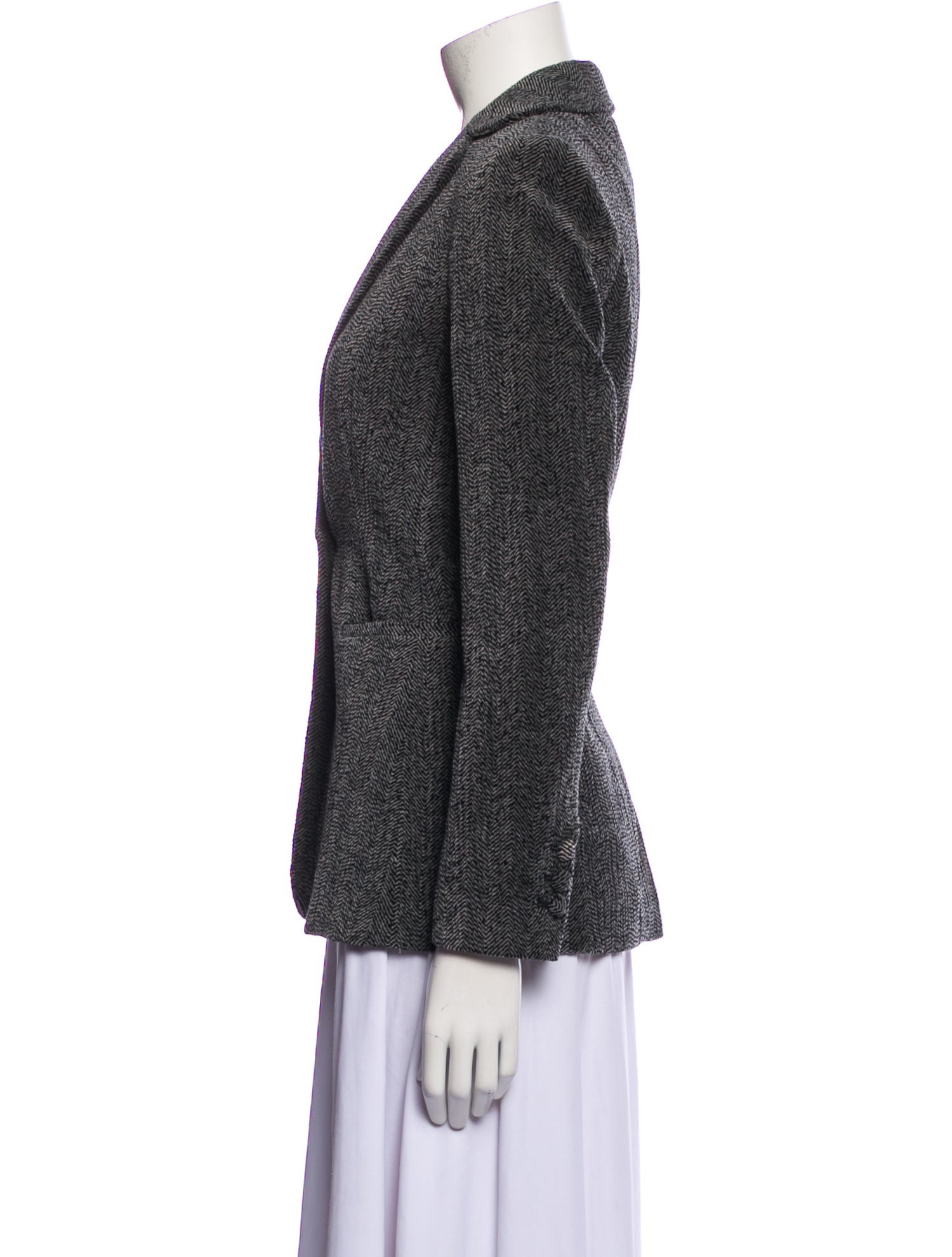 FRAME Tweed Pattern Blazer