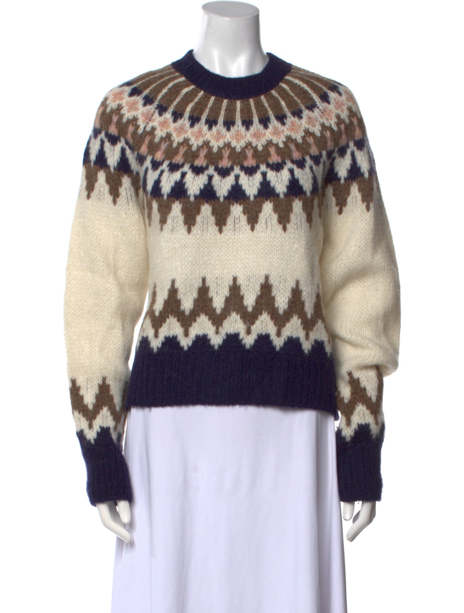 FRAME Alpaca Printed Sweater