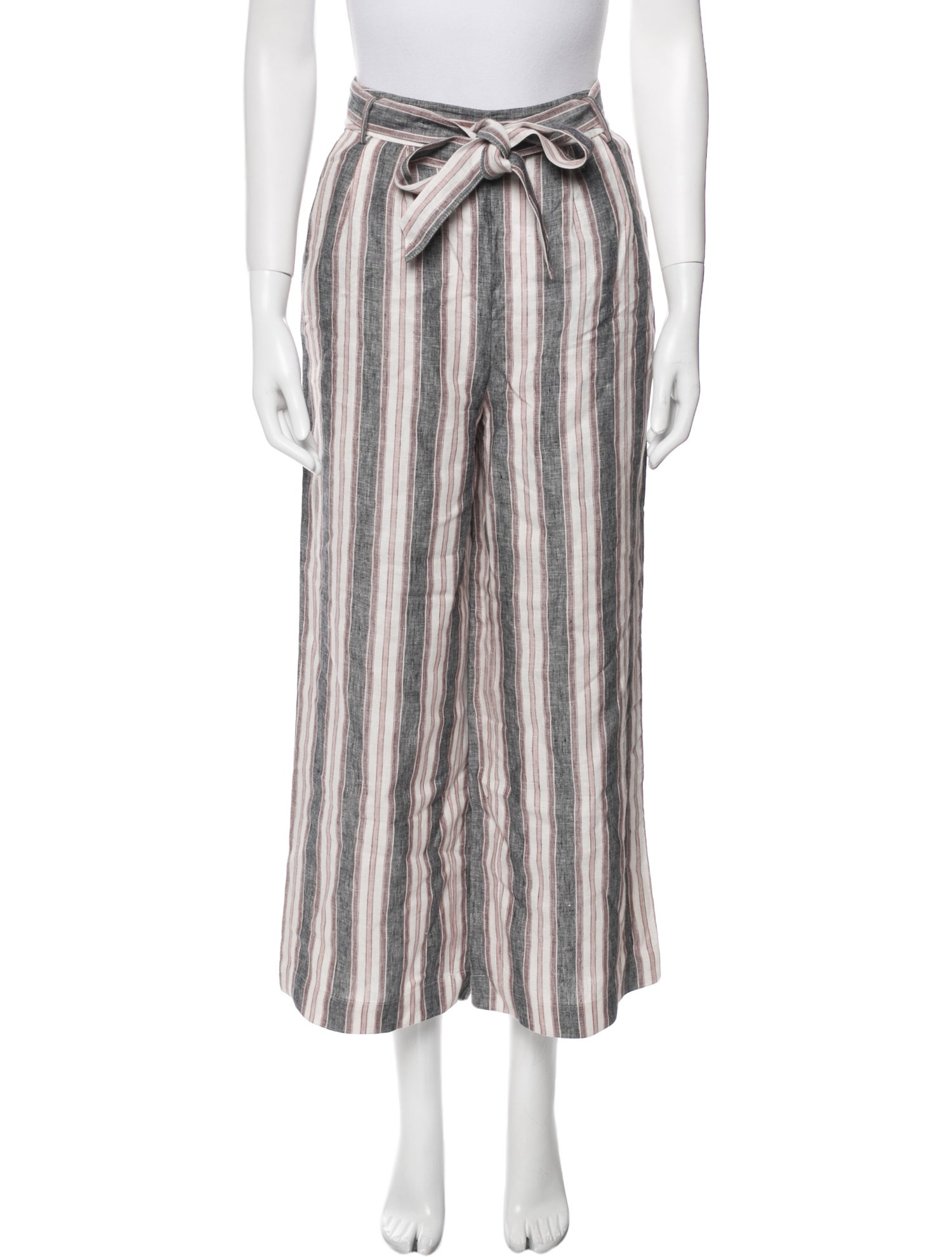 FRAME Linen Wide Leg Pants