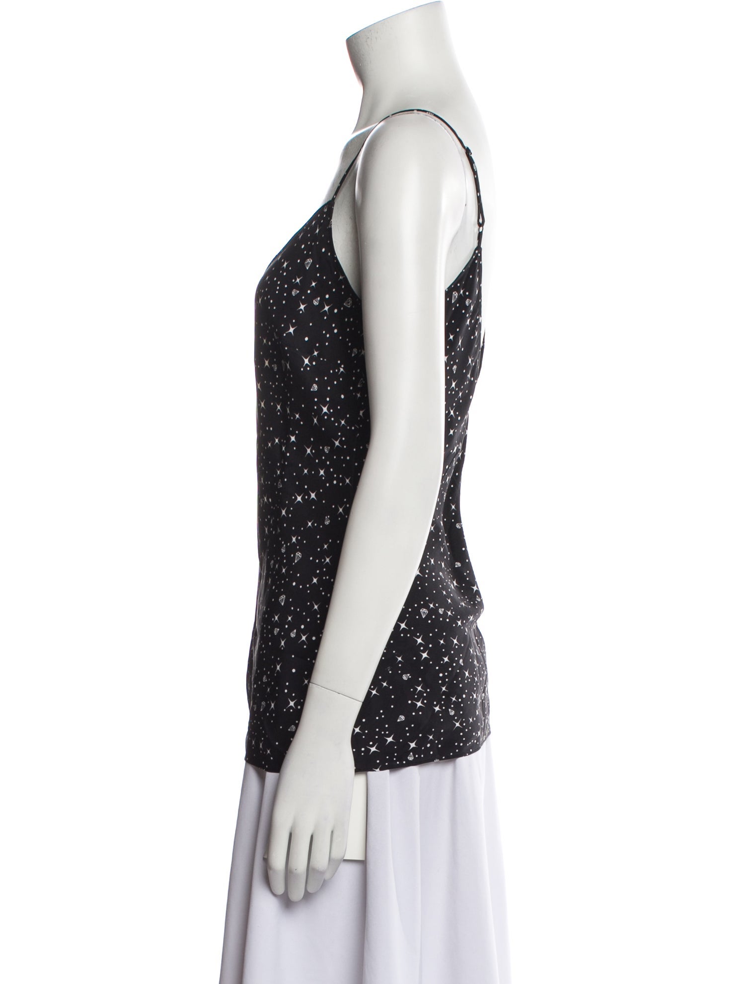 FRAME Silk V-Neck Top