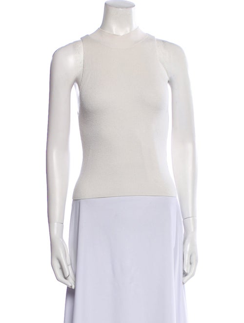 FRAME Silk Mock Neck Top