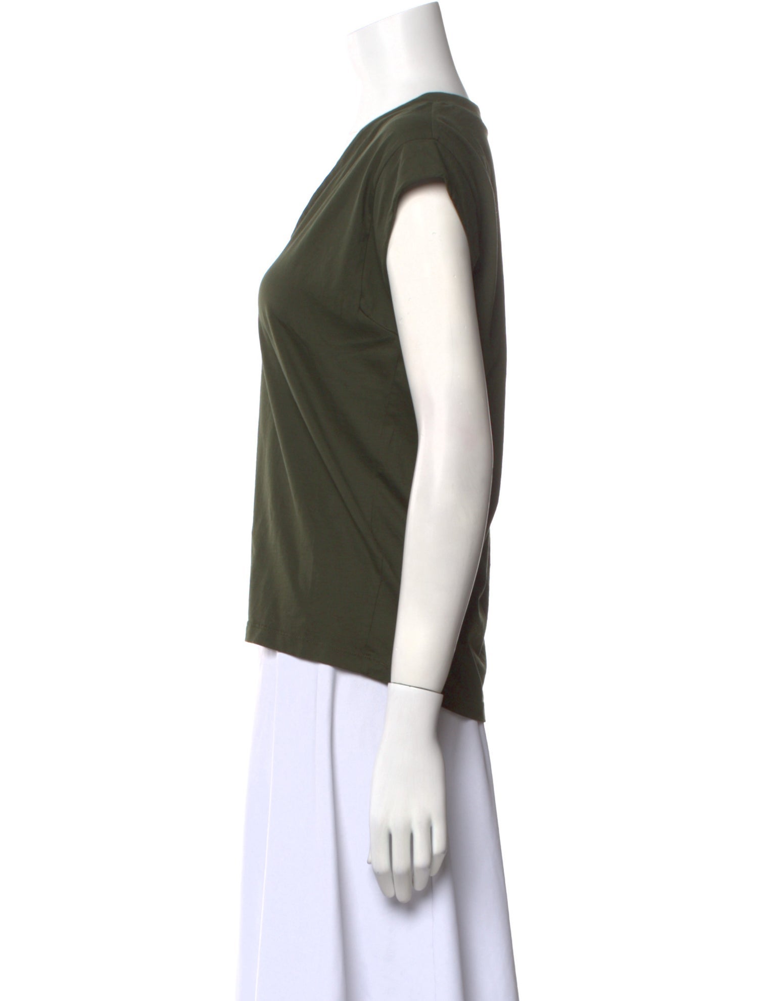 FRAME V-Neck Short Sleeve Top