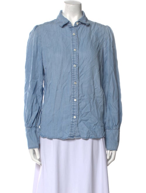 FRAME Long Sleeve Button-Up Top