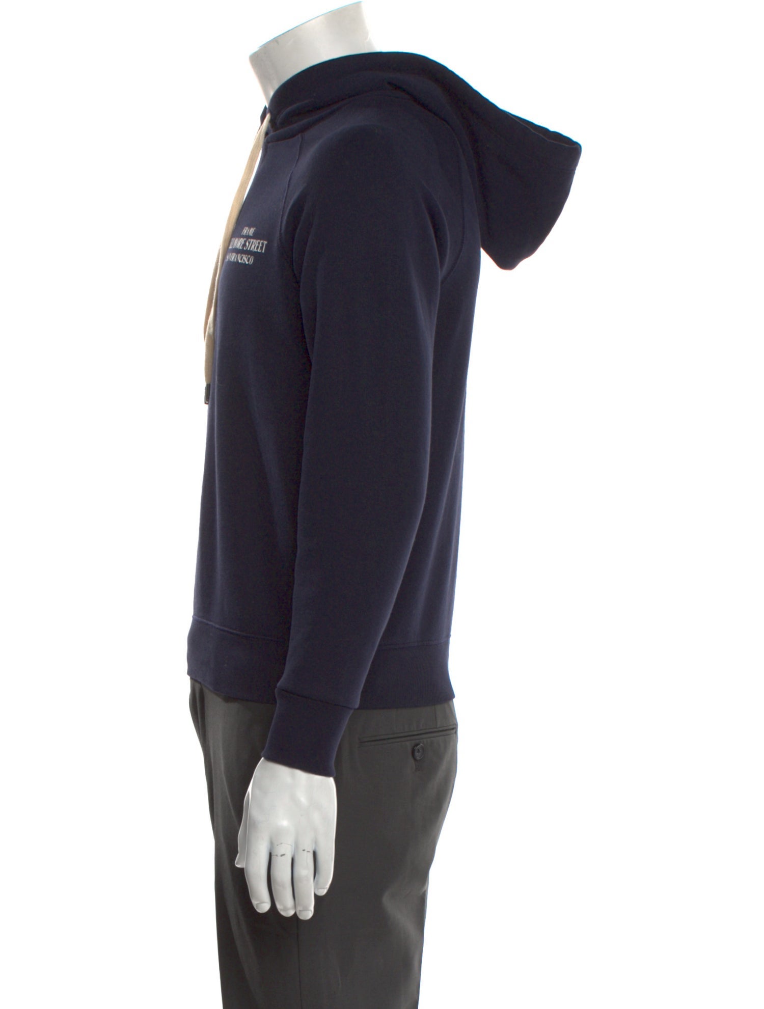 FRAME Graphic Print Mock Neck Hoodie