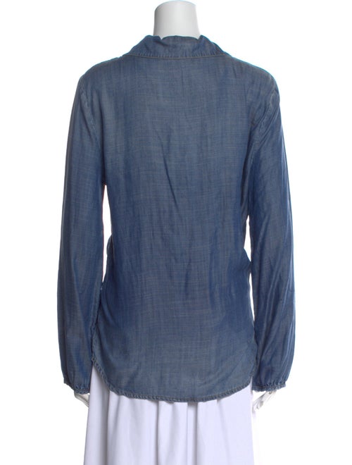 FRAME Long Sleeve Button-Up Top