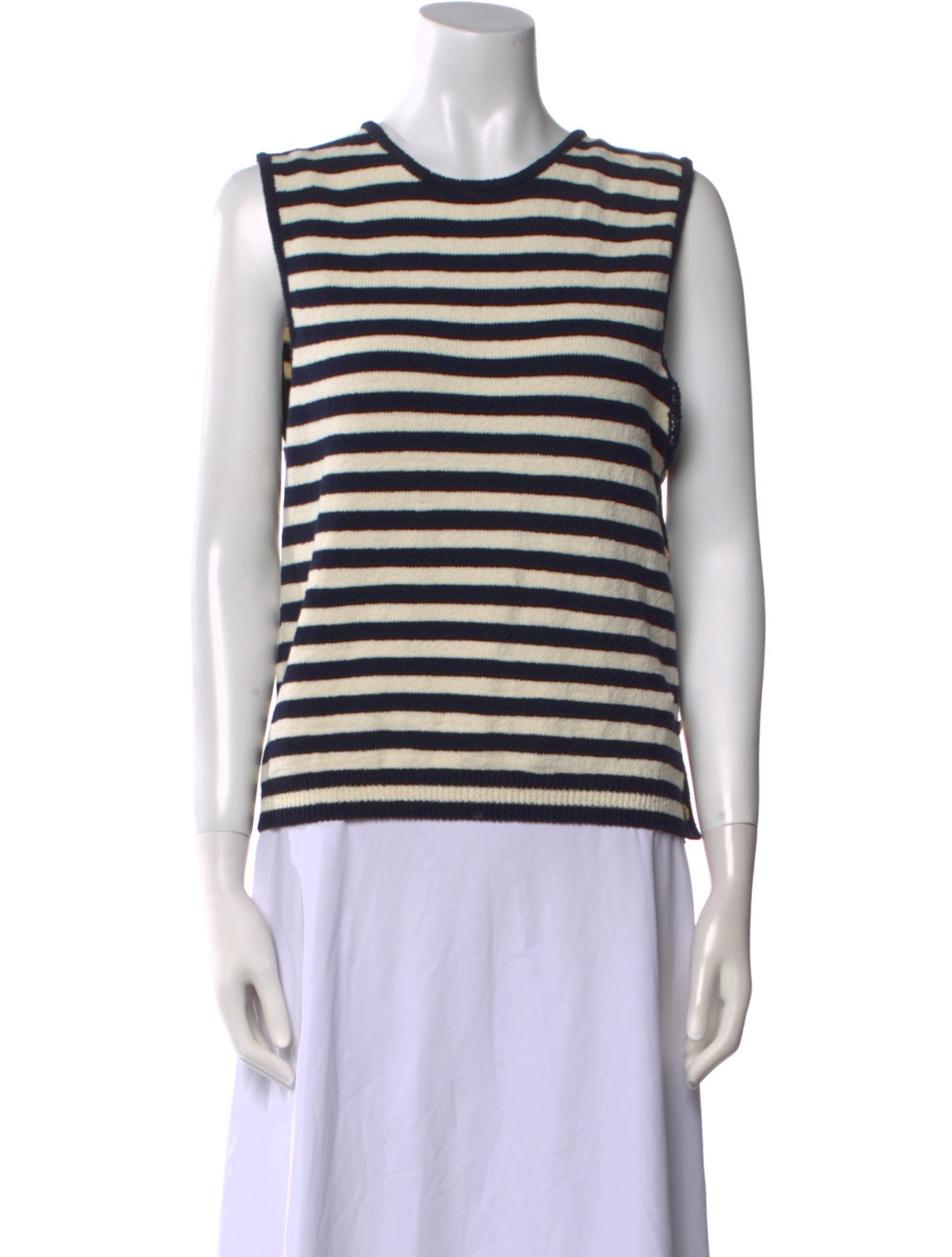 FRAME Striped Crew Neck Sweater