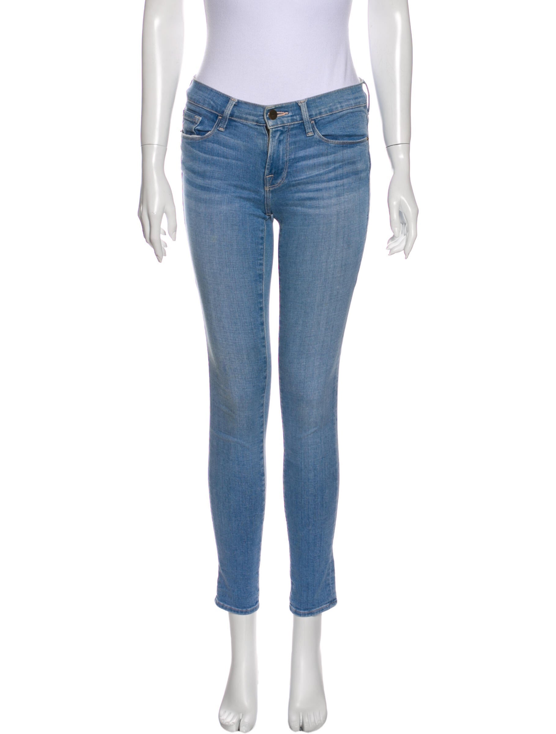 FRAME Low-Rise Skinny Leg Jeans