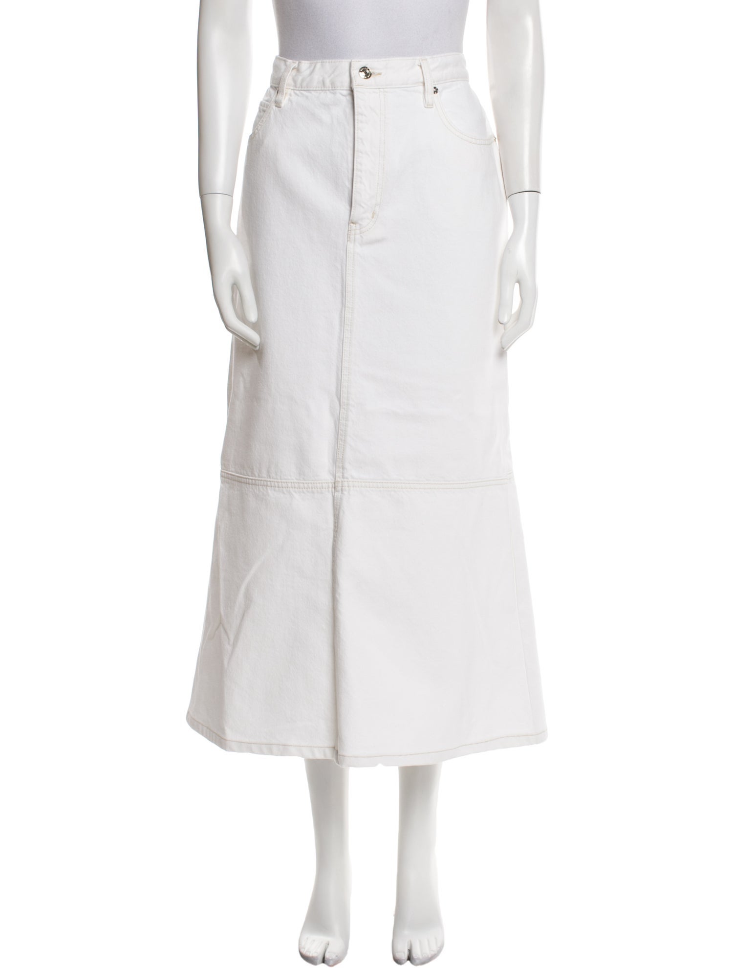 FRAME Midi Length Skirt