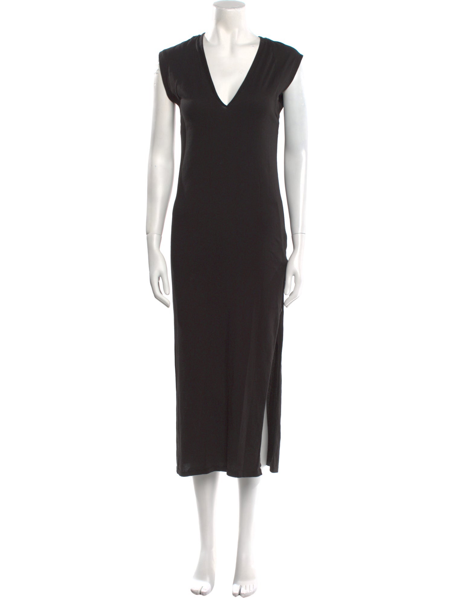 FRAME V-Neck Long Dress