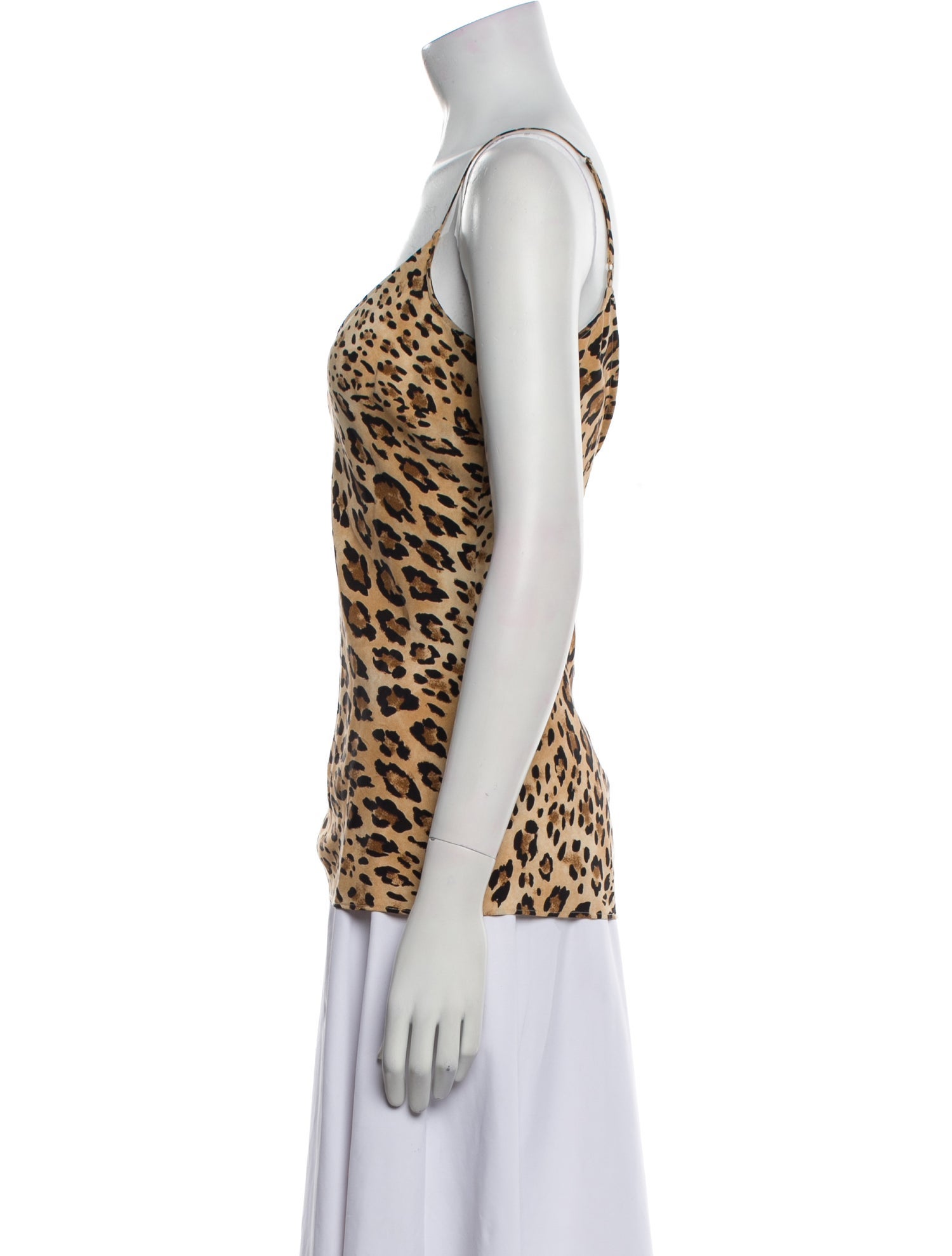 FRAME Animal Print V-Neck Top