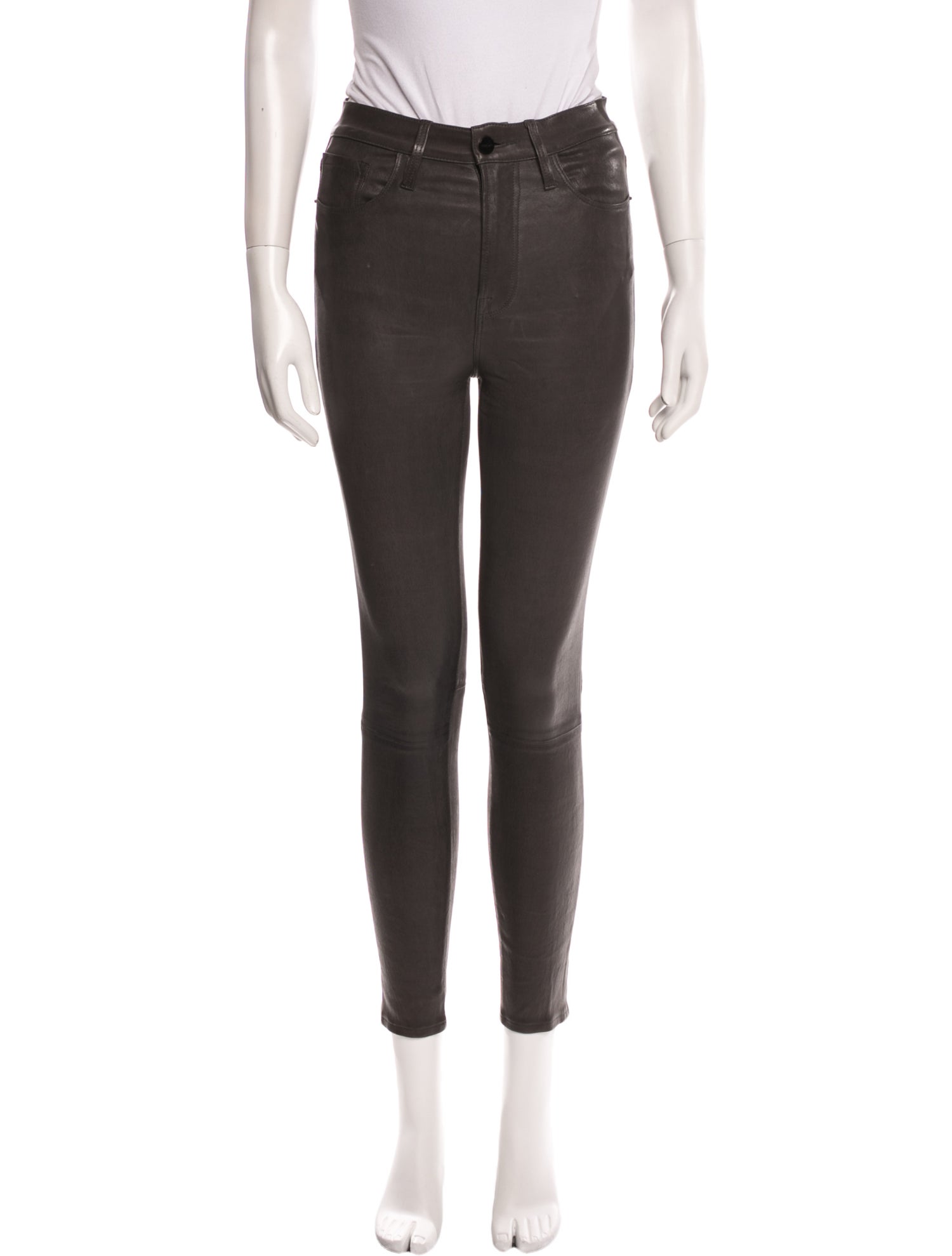 FRAME Lamb Leather Skinny Leg Pants