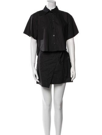 FRAME Colorblock Pattern Skirt Set