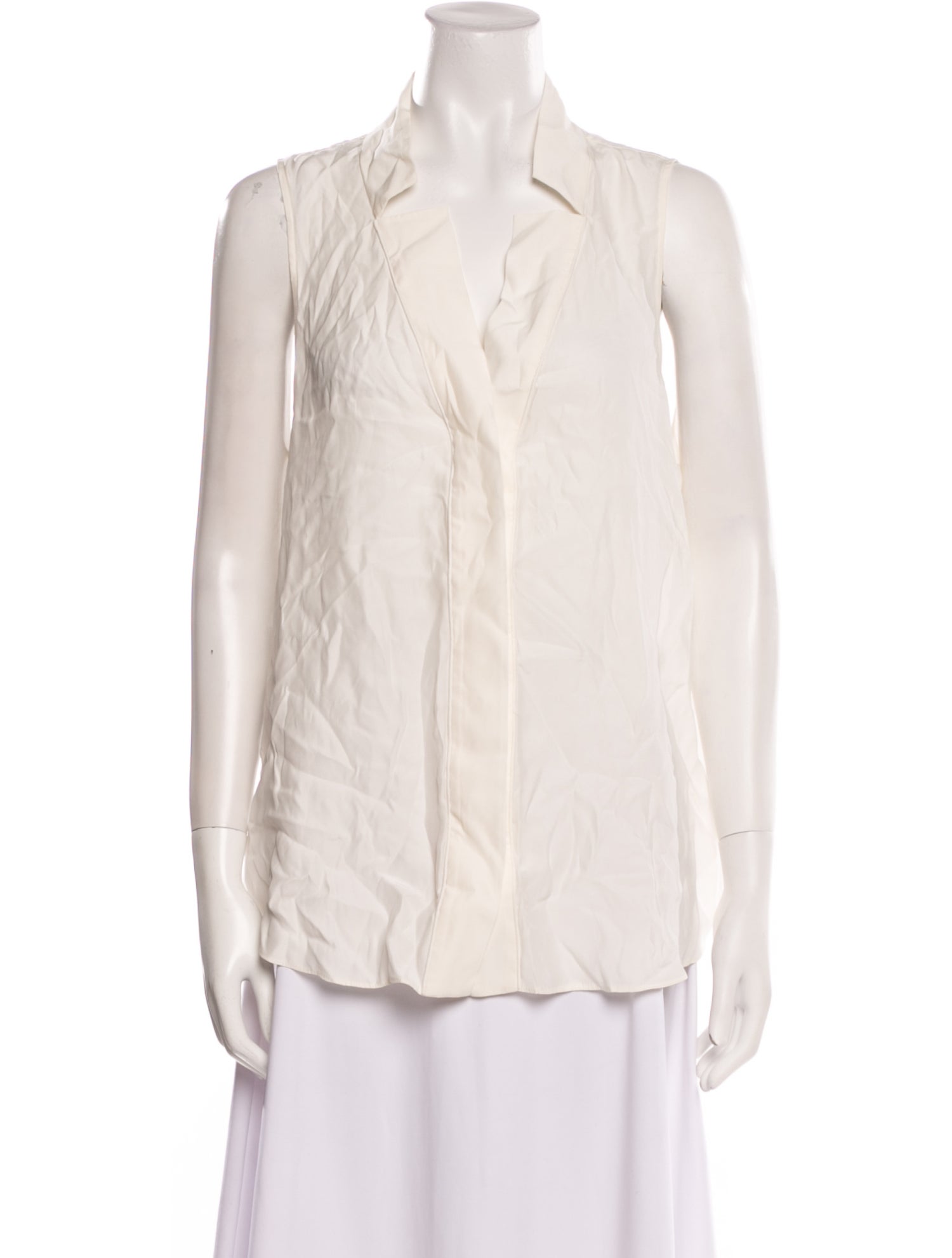 FRAME Silk V-Neck Blouse w/ Tags